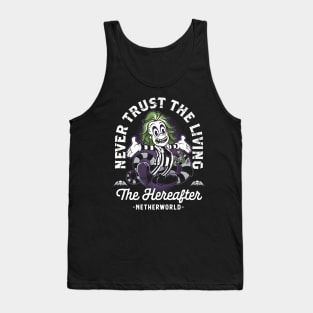 Vintage Cartoon Never Trust The Living - Creepy Cute Goth Tank Top